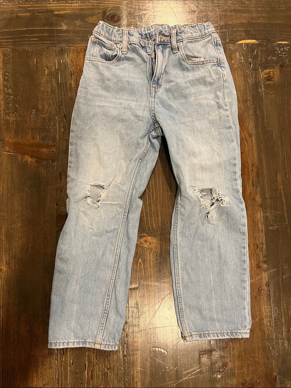 Old Navy Light Blue Slouchy Straight Jeans